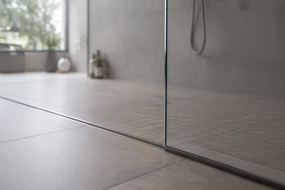 Bodengleiche Dusche mit Glaswand – Schade GmbH